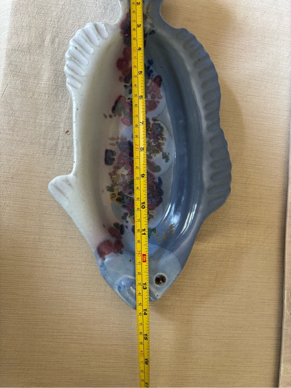Blue Fish-Shaped pottery - Picture 2 of 5